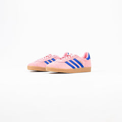 Adidas Gazelle Semi Pink Spark Lucid Blue Gum Shoe Sneaker Trainer