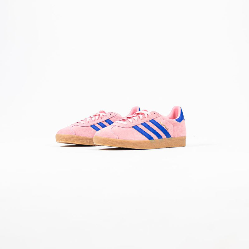 Adidas Gazelle Semi Pink Spark Lucid Blue Gum Shoe Sneaker Trainer