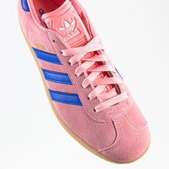 Adidas Gazelle Semi Pink Spark Lucid Blue Gum Shoe Sneaker Trainer