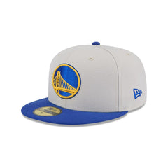 New Era Golden State Warriors '25 ASG White Blue Gray 59Fifty 5950 Patch Fitted