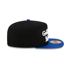 New Era Golden State Warriors Dashmark Mesh Black Blue 59Fifty 5950 Fitted Hat