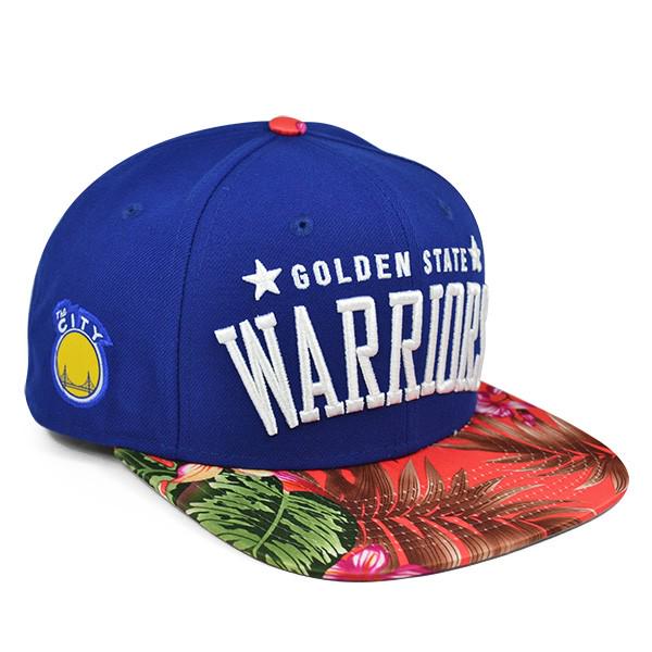 New Era Golden State Warriors Floral Palm White Red 9Fifty 950 Patch Snapback