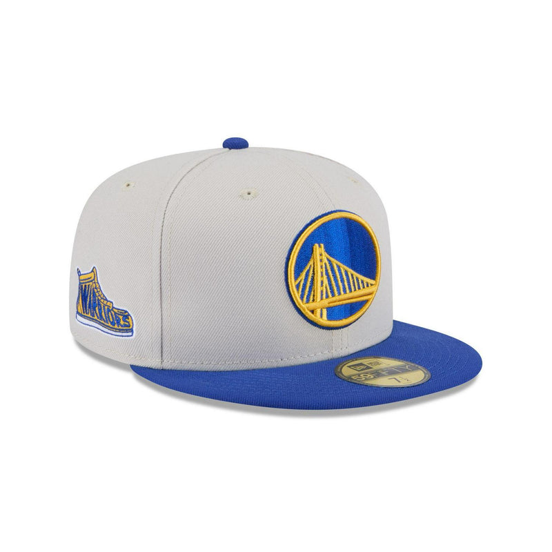 New Era Golden State Warriors '25 ASG White Blue Gray 59Fifty 5950 Patch Fitted