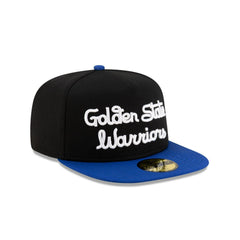 New Era Golden State Warriors Dashmark Mesh Black Blue 59Fifty 5950 Fitted Hat