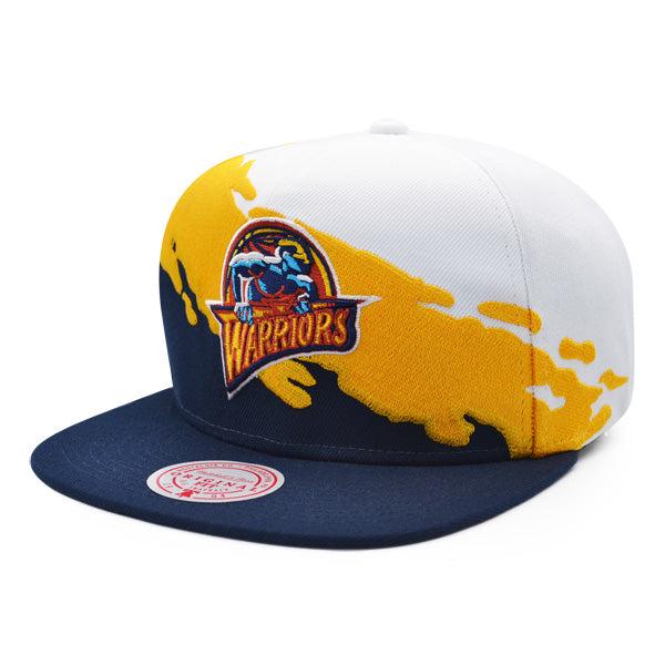 Mitchell And Ness Golden State Warriors Navy Blue Yellow White Green Snapback