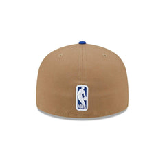 New Era Golden State Warriors Brown Blue Gray 59Fifty 5950 Patch Fitted Cap Hat