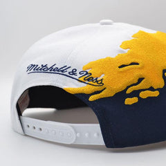 Mitchell And Ness Golden State Warriors Navy Blue Yellow White Green Snapback
