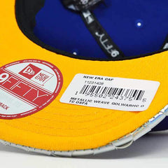 New Era Golden State Warriors Metallic Weave Gray Yellow 9Fifty 950 Snapback