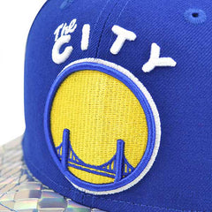 New Era Golden State Warriors Metallic Weave Gray Yellow 9Fifty 950 Snapback