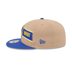 New Era Golden State Warriors '24 Draft Beige Blue Gray 59Fifty 5950 Fitted Hat