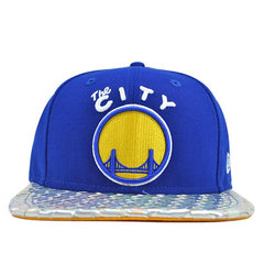 New Era Golden State Warriors Metallic Weave Gray Yellow 9Fifty 950 Snapback