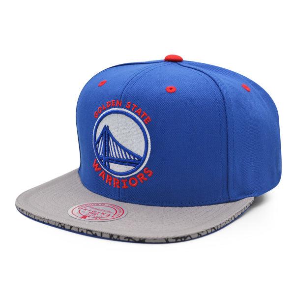 Mitchell And Ness Golden State Warriors Elephant Print Royal Gray Red Snapback