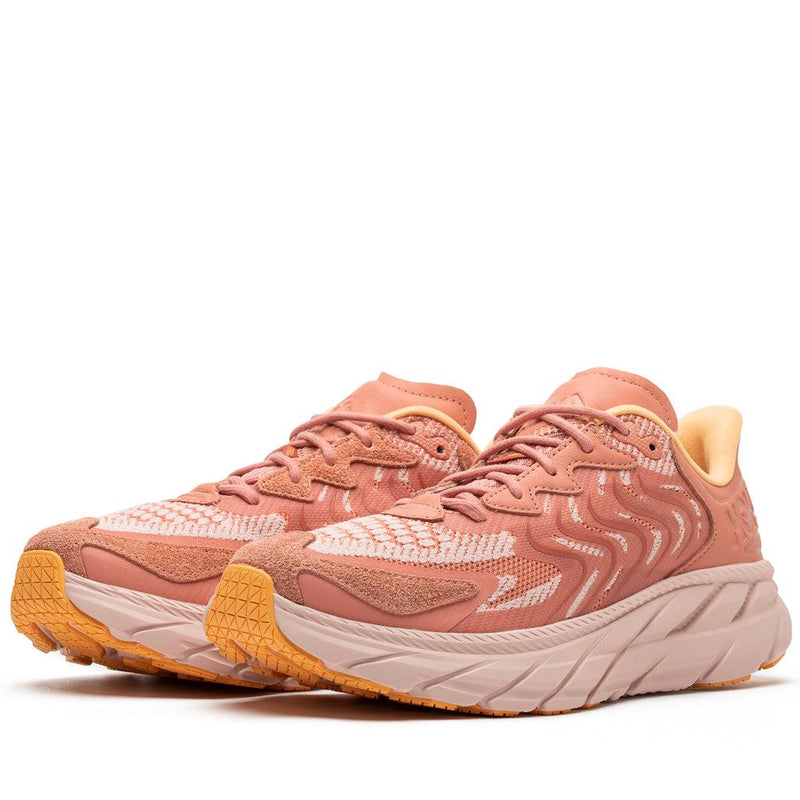 Hoka U Clifton LS Earthenware Peach Whip Orange Pink White 1141550-EPWP Sneaker