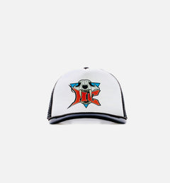 Puma Hometown Heroes Black White Blue Red 02369501 Trucker Cap Hat