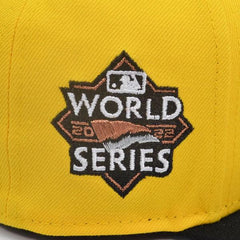New Era Houston Astros '22 WS Canary Yellow Black Red Gray 59Fifty 5950 Fitted