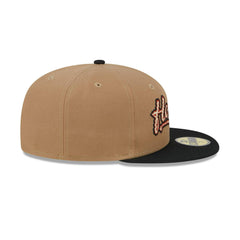 New Era Houston Astros Brown Black Gray 59Fifty 5950 Patch Fitted Cap Hat