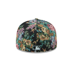 New Era Houston Astros Floral Jacquard Black Gray 59Fifty 5950 Patch Fitted Hat