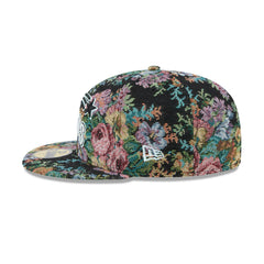 New Era Houston Astros Floral Jacquard Black Gray 59Fifty 5950 Patch Fitted Hat