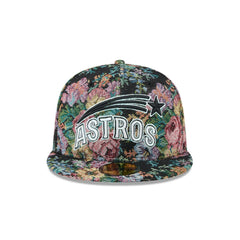 New Era Houston Astros Floral Jacquard Black Gray 59Fifty 5950 Patch Fitted Hat
