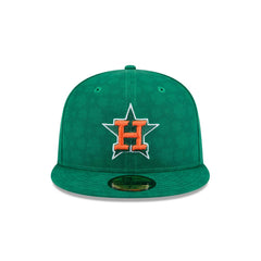 New Era Houston Astros St. Patrick's Day 2025 Green Gray 59Fifty 5950 Fitted Hat