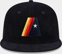 New Era Houston Astros Corduroy Navy Blue Orange Red 59Fifty 5950 Patch Fitted