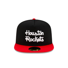 New Era Houston Rockets Dashmark Mesh Black Red Gray 59Fifty 5950 Patch Fitted