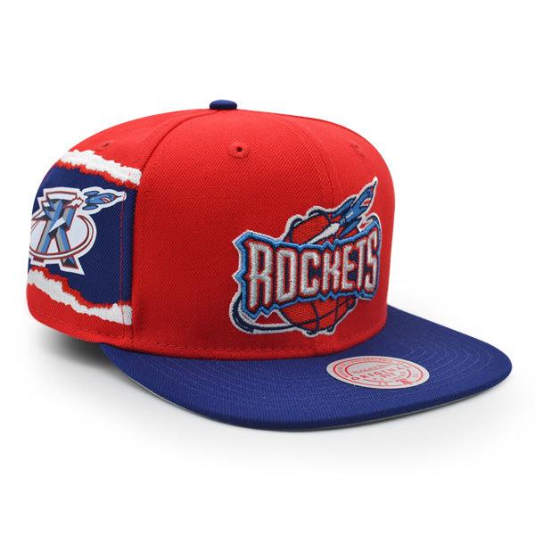 Mitchell And Ness Houston Rockets JUMBOTRON Red Royal Blue Gray Patch Snapback