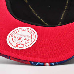 Mitchell And Ness Houston Rockets SWINGMAN POP Black Blue Red Patch Snapback Hat
