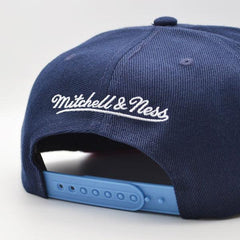Mitchell And Ness Houston Rockets CLASSIC Navy Sky Blue Red Patch Snapback Hat