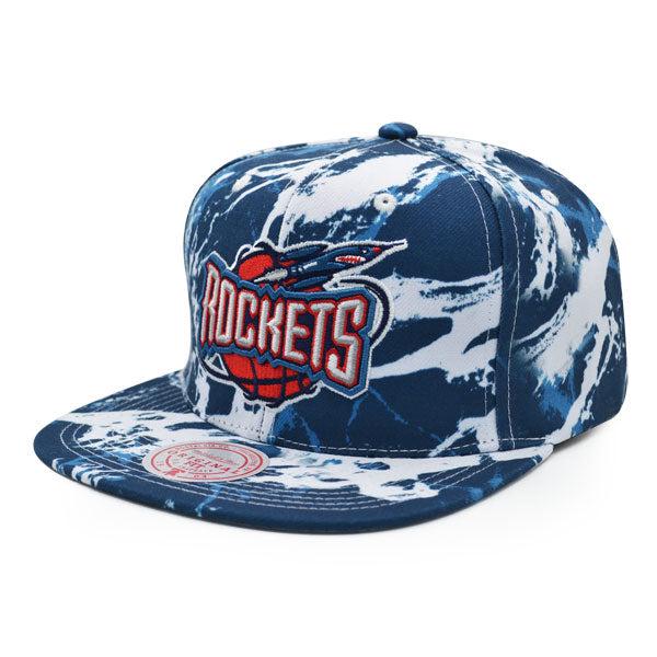 Mitchell And Ness Houston Rockets DOWN FOR ALL Navy Blue White Gray Snapback Hat