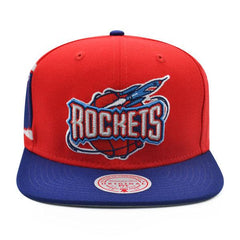 Mitchell And Ness Houston Rockets JUMBOTRON Red Royal Blue Gray Patch Snapback