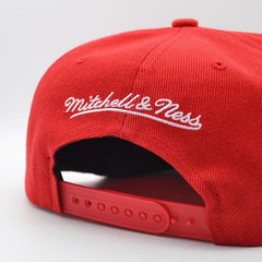 Mitchell And Ness Houston Rockets CLASSIC SOLID Red White Green Patch Snapback