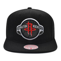 Mitchell And Ness Houston Rockets B-BOY Black Red White Patch Snapback Cap Hat