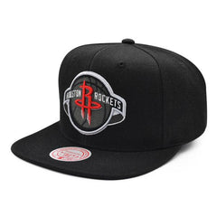 Mitchell And Ness Houston Rockets B-BOY Black Red White Patch Snapback Cap Hat