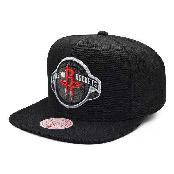Mitchell And Ness Houston Rockets B-BOY Black Red White Patch Snapback Cap Hat