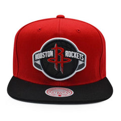 Mitchell And Ness Houston Rockets B-BOY Red White Black Gray Patch Snapback Hat