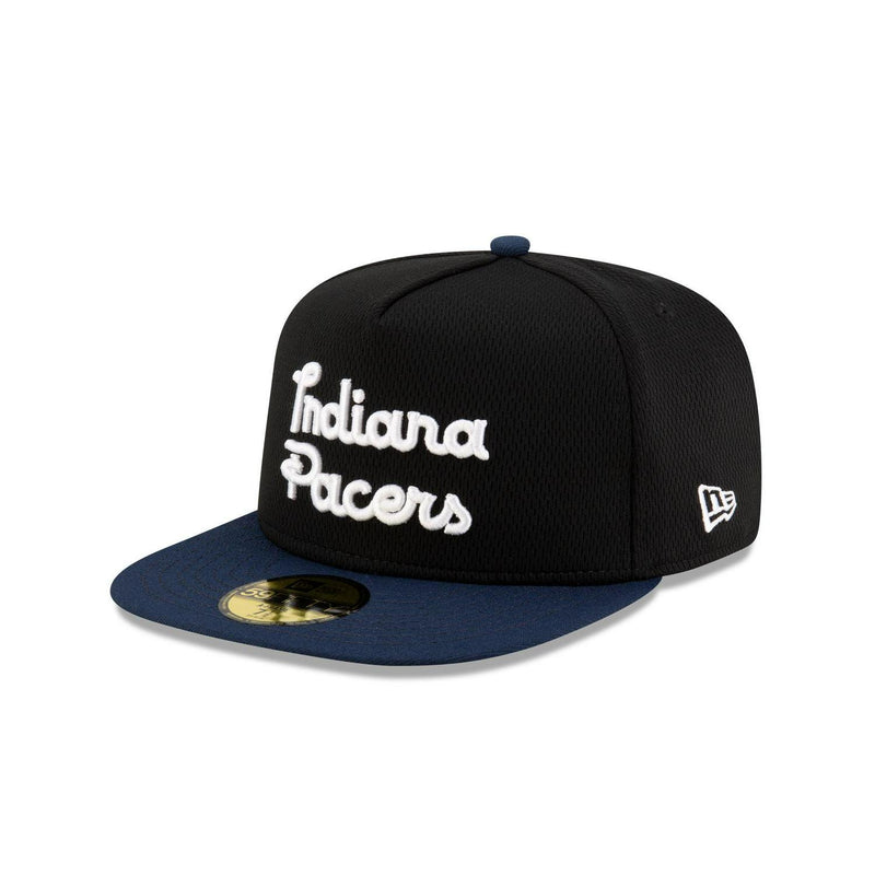 New Era Indiana Pacers Dashmark Mesh Black White Blue Gray 59Fifty 5950 Fitted
