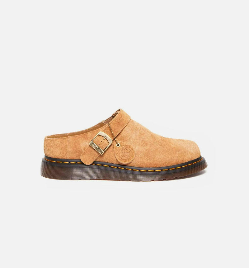 Dr.Martens Isham Desert Oasis Suede Mule Brown Gold 30619291 Clog Casual Shoes