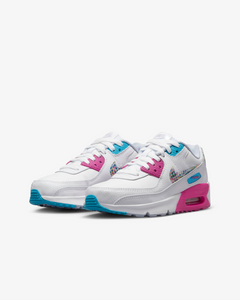 Nike Air Max 90 LTR SE White/Active Fuchsia/Blue Lightning/Multi-Color DV1843-100