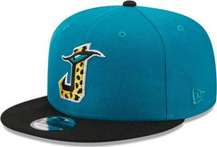 New Era Jacksonville Jaguars Teal Blue Black White 9Fifty 950 Patch Snapback
