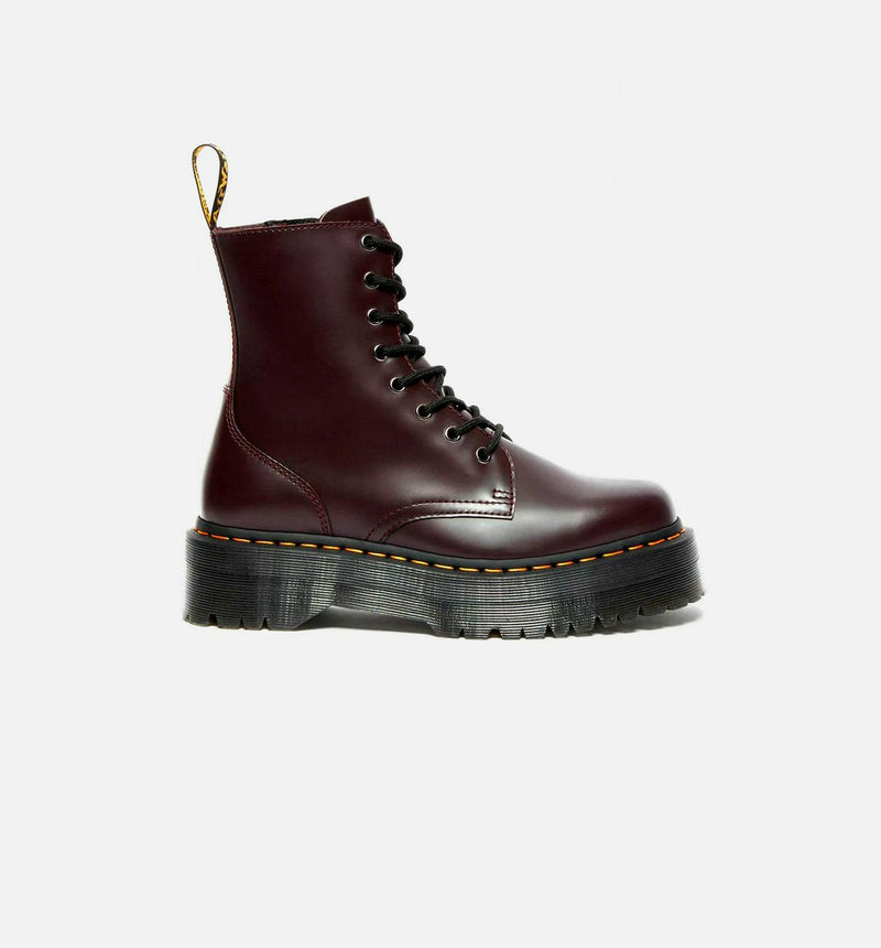 Wmns Dr.Martens Jadon Boot Smooth Leather Burgundy Red Black 27311626 Boots