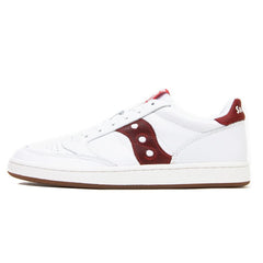 Saucony Jazz Court White Red Brown Sneaker Shoe Trainer