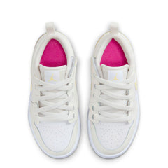 Kids Nike Air Jordan 1 Sail White Fuchsia Light Laser Orange FN7376-181 Sneaker