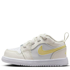 Kids Nike Jordan 1 Low Alt TD Sail White Laser Fuchsia Orange FN7398-181 Sneaker