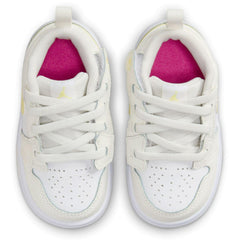 Kids Nike Jordan 1 Low Alt TD Sail White Laser Fuchsia Orange FN7398-181 Sneaker