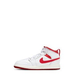 Kids Nike Jordan 1 Mid Se White Sail Dune Red FJ3467-160 Sneaker Shoe Trainer