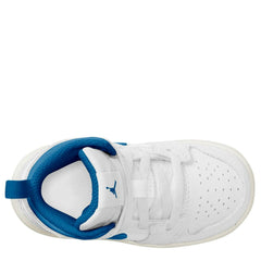 Kids Nike Air Jordan 1 Mid Se TD White Sail Industrial Blue FN7537-141 Sneaker