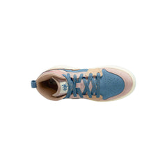Kids Nike Air Jordan 1 Mid PS Blue Beige Brown Pink FN7495-400 Sneaker Shoe