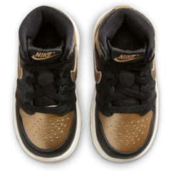 Kids Nike Air Jordan 1 Retro Og TD Black Metallic Gold Sail FD1413-071 Sneaker