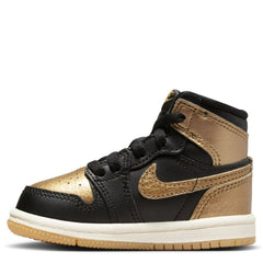 Kids Nike Air Jordan 1 Retro Og TD Black Metallic Gold Sail FD1413-071 Sneaker